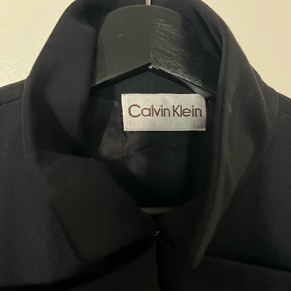 Vintage Calvin Klein jacket blazer Black size 8 - Picture 3 of 3